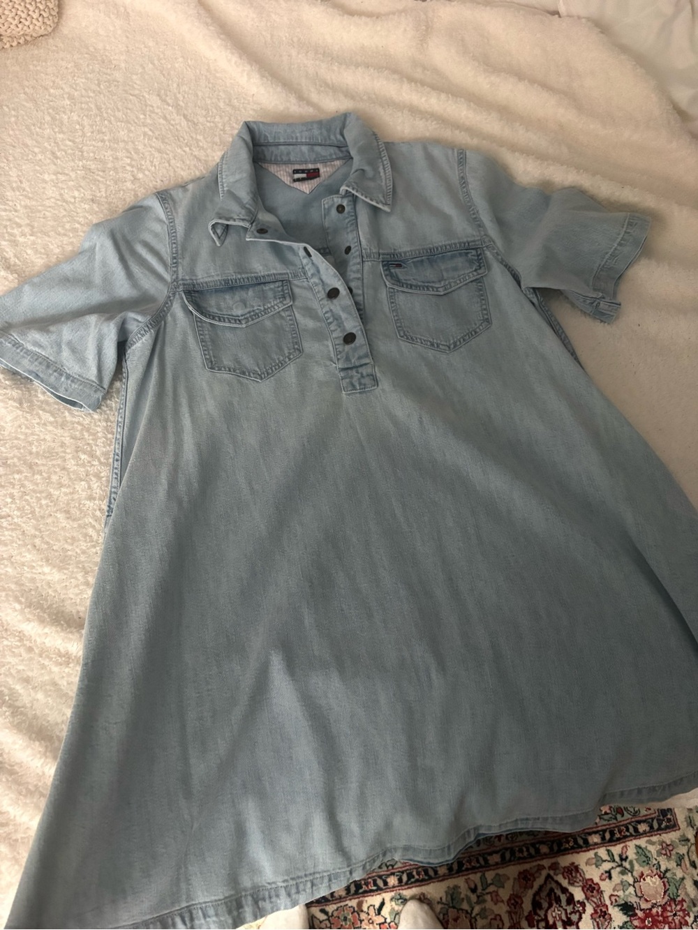 Never worn Tommy Hilfiger Light Wash Denim Polo Dress